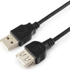 Кабель удлинитель USB 2.0, 1.8 метра, черный, Gembird AM/AF CC-USB2-AMAF-6B-N